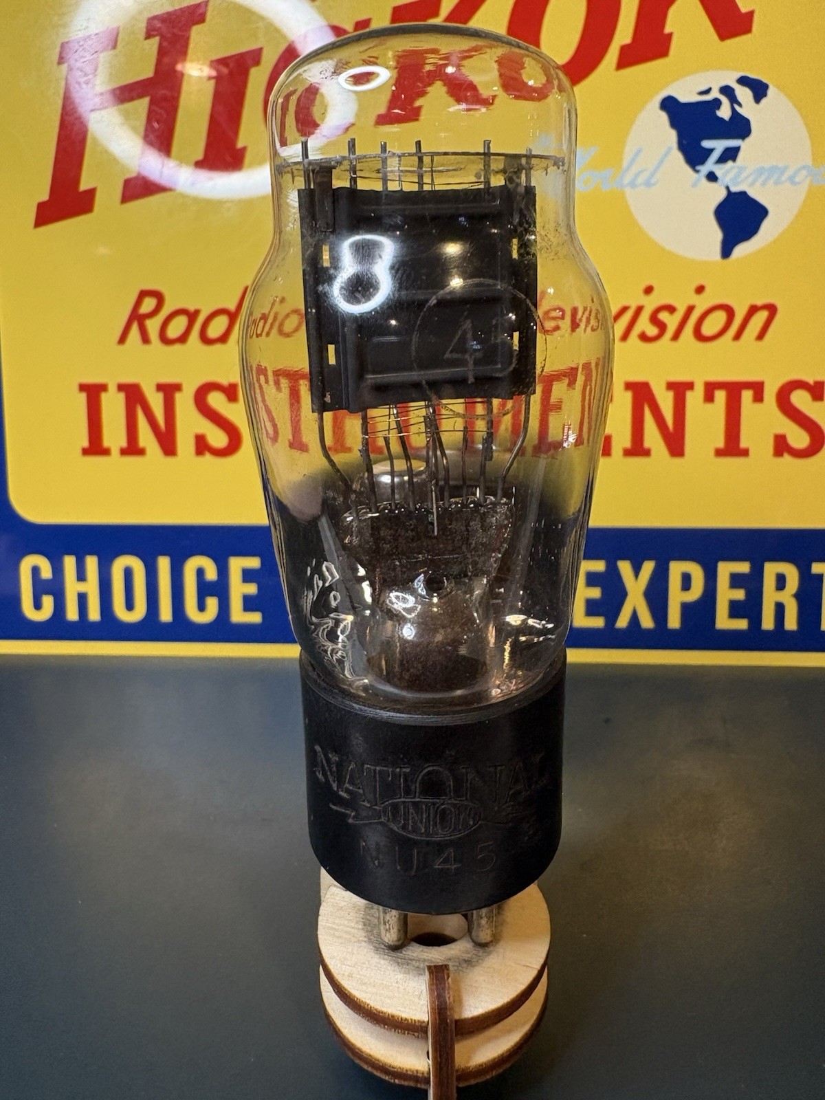 Engraved Base National Union Type 45 ST Bottle Dark Plate Tube 539C Test ANOS🅾️
