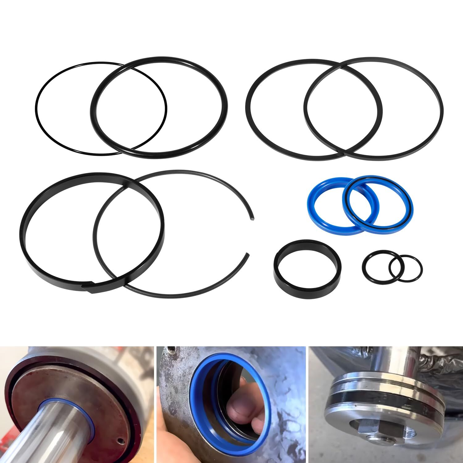 Rod Cylinder Hydraulic Log Splitter Cylinder Rebuild Seal Kit 4.0 Rod Cylinder Hydraulic Log Splitter Cylinder Rebuild Seal Kit 4.0