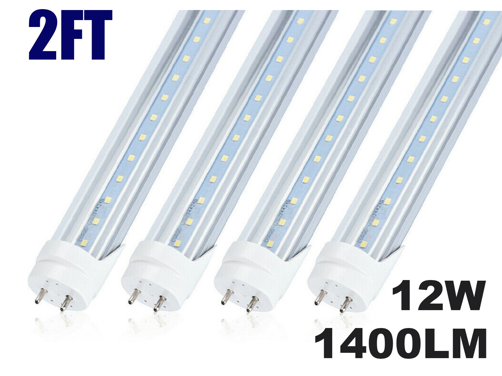 2FT 3FT 4FT T8 LED Tube Light Bulbs Shop Ballast Bypass G13 28W 3400LM 6000K