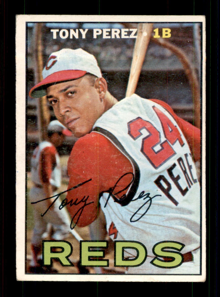 1967 Topps Tony Perez VG Short Print SP Semi-High #476 Baseball Card 1967 Topps Tony Perez VG Short Print SP Semi-High #476 Baseball Card
