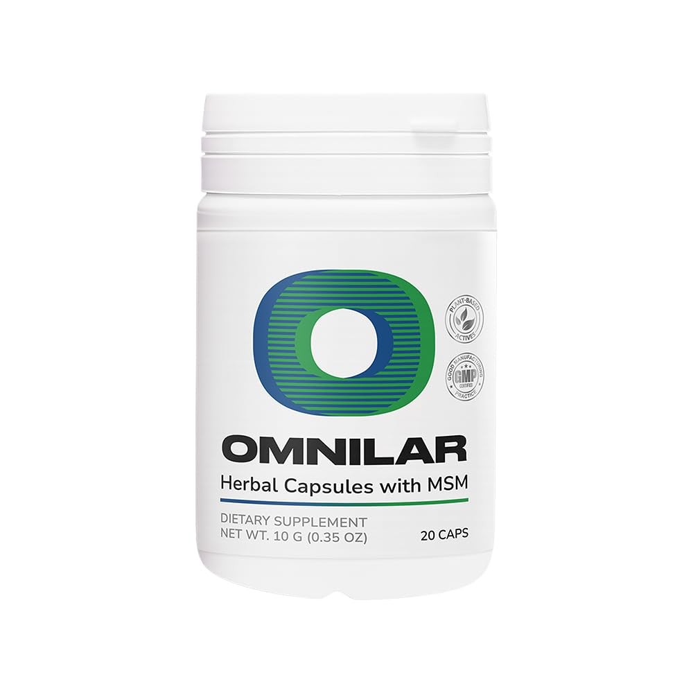 Omnilar Herbal Capsules MSM Daily Wellness Support 20 Capsules 1 Pack Omnilar Herbal Capsules MSM Daily Wellness Support 20 Capsules 1 Pack