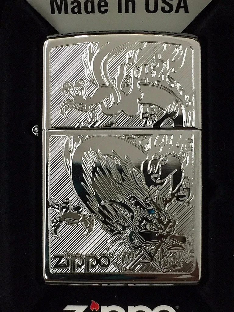 Zippo Dragon High Polished Chrome Engraved 250-38899 Zippo Dragon High Polished Chrome Engraved 250-38899