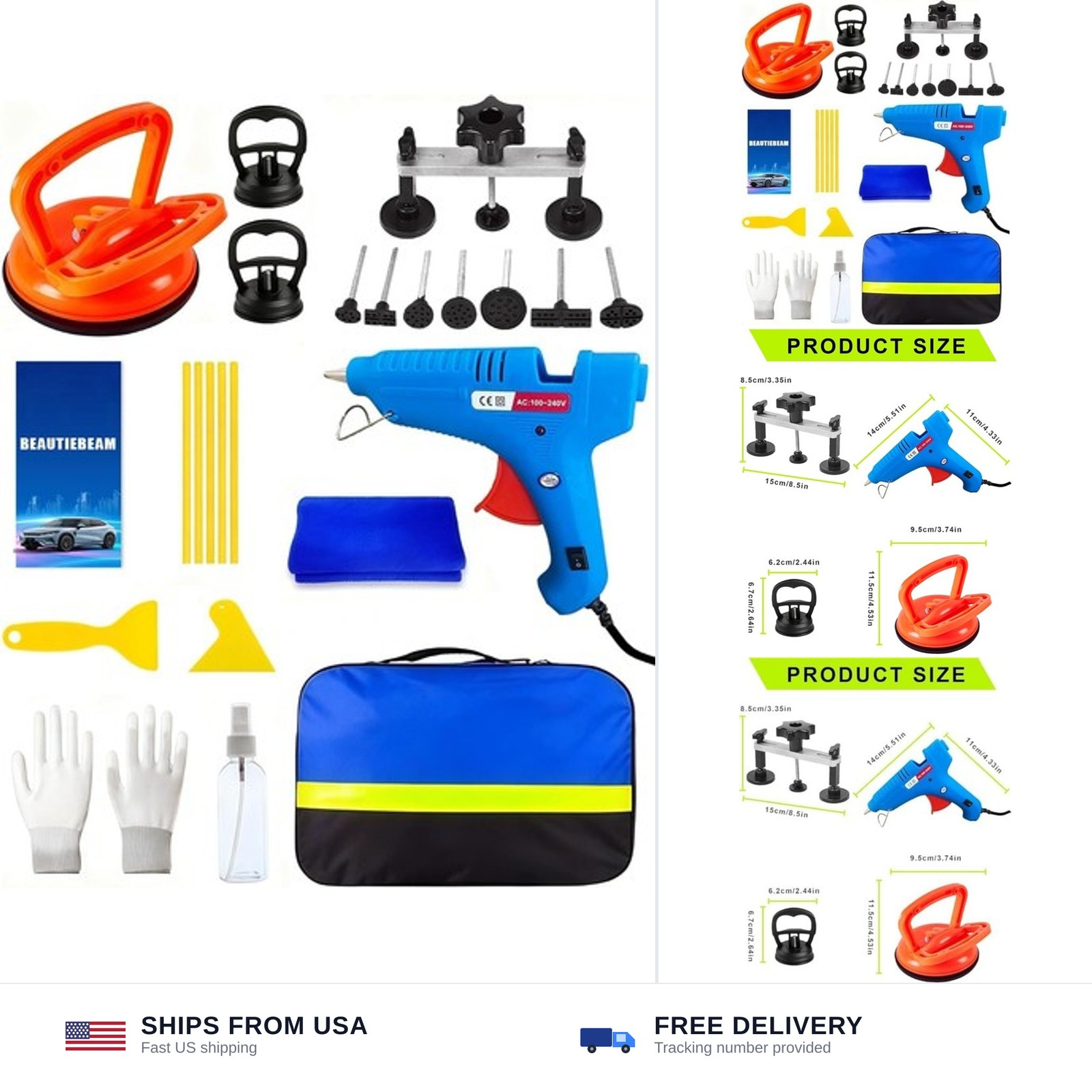 25pcs Dent Puller Kit,Paintless Dent Repair Kit for Dent Removal 25pcs Dent Puller Kit,Paintless Dent Repair Kit for Dent Removal