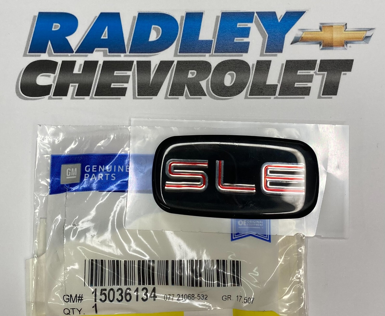 NEW GM OEM EXTERIOR- CAB- EMBLEM BADGE NAMEPLATE GMC 15036134