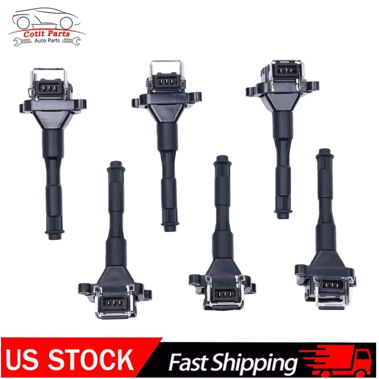 6 Pack Ignition Coil UF300 For BMW 330Xi 2.5L 330Ci 3.0L 528i 328i 2.8L L6 UF354