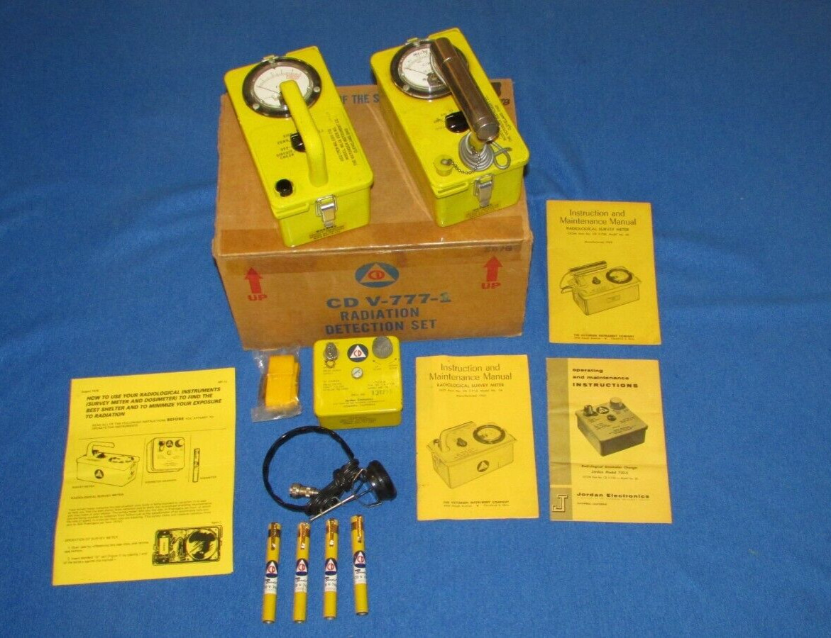 RETROFIT TESTED Geiger Counter CD V-777-1 Radiation Detection Set Cold War