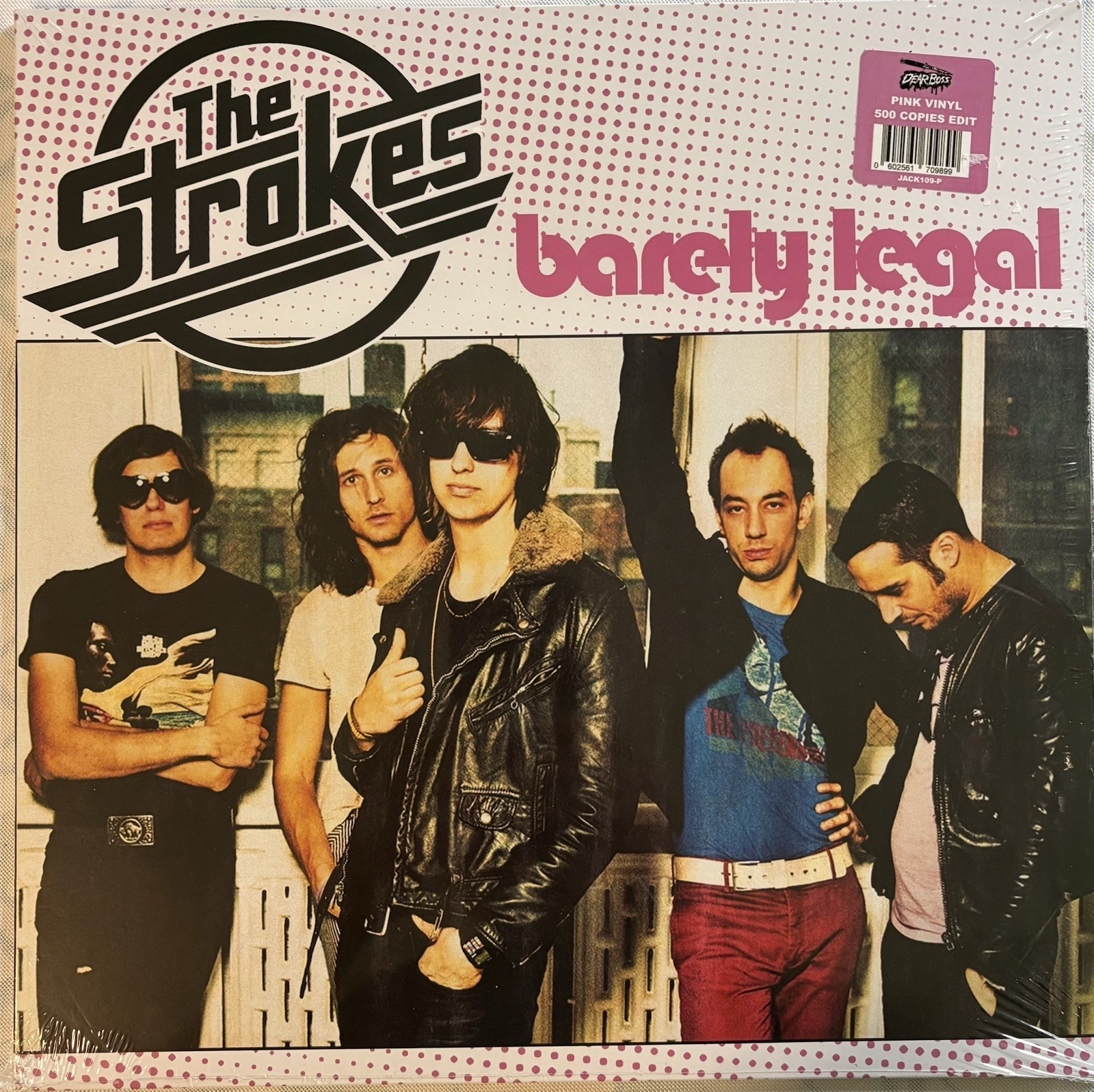 The Strokes Barely Legal Limited Edition Pink Colored Vinyl Record The Strokes Barely Legal Limited Edition Pink Colored Vinyl Record