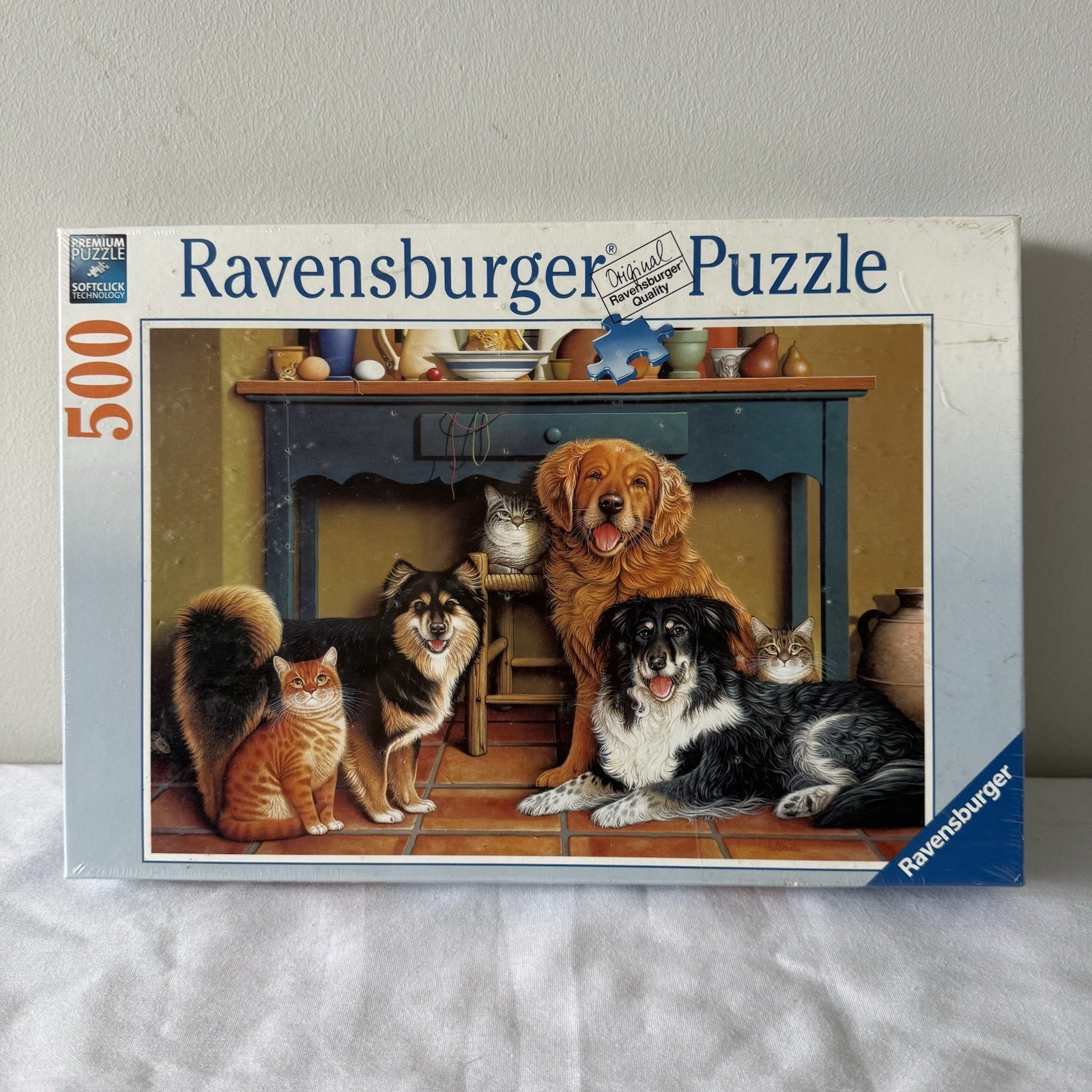 Ravensburger Say Cheese Dog Cat 500 Piece Jigsaw Puzzle 2010 No. 141067 New Ravensburger Say Cheese Dog Cat 500 Piece Jigsaw Puzzle 2010 No. 141067 New