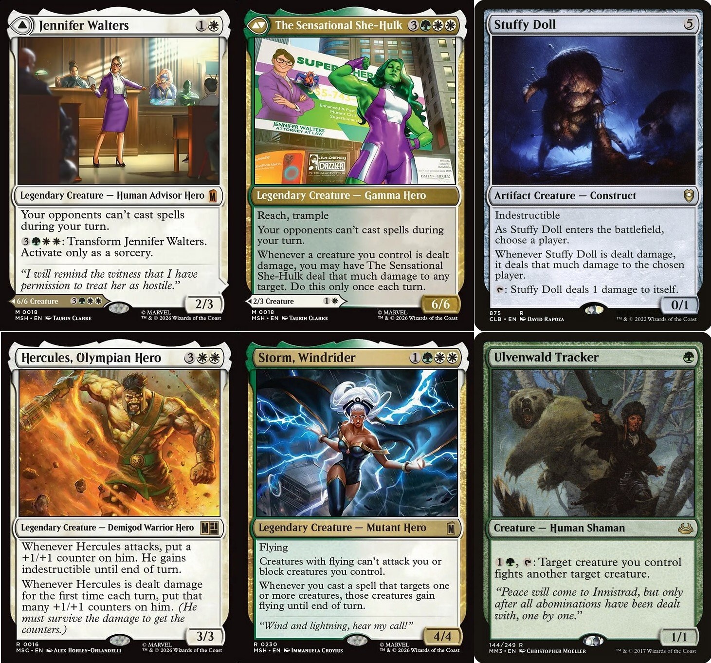 Jennifer Walters Commander Deck - Stuffy Doll - 100 Cards  - Marvel  - NM - MTG