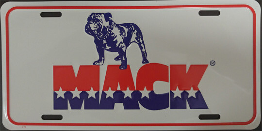 Vintage Mack License Plate Truck Tag Embossed Metal New Old Stock #2155 Vintage Mack License Plate Truck Tag Embossed Metal New Old Stock #2155