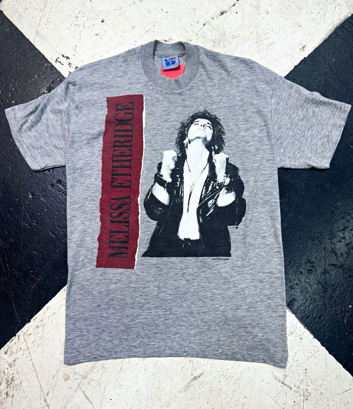 Melissa Etheridge Vintage 1988 Graphic Tee Autographed Melissa Etheridge Vintage 1988 Graphic Tee Autographed