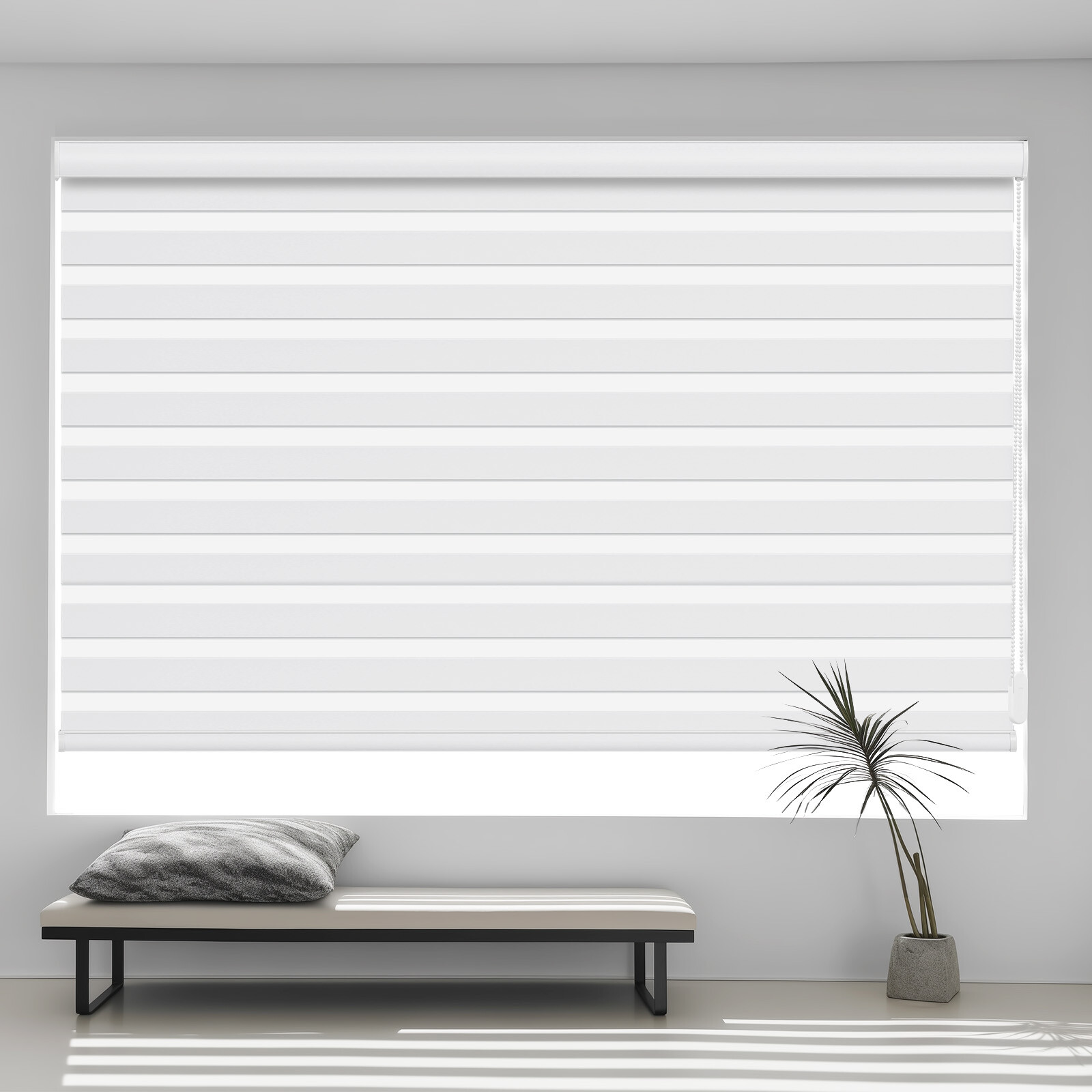 Changshade CUSTOM CUT 85% Blackout Zebra Roller Shade Blinds For Window Changshade CUSTOM CUT 85% Blackout Zebra Roller Shade Blinds For Window