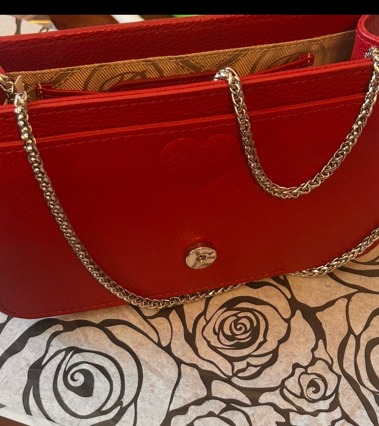 Brighton Ginger Snappy mini Messenger Crossbody Bag no flap RED H42827 $195 Brighton Ginger Snappy mini Messenger Crossbody Bag no flap RED H42827 $195