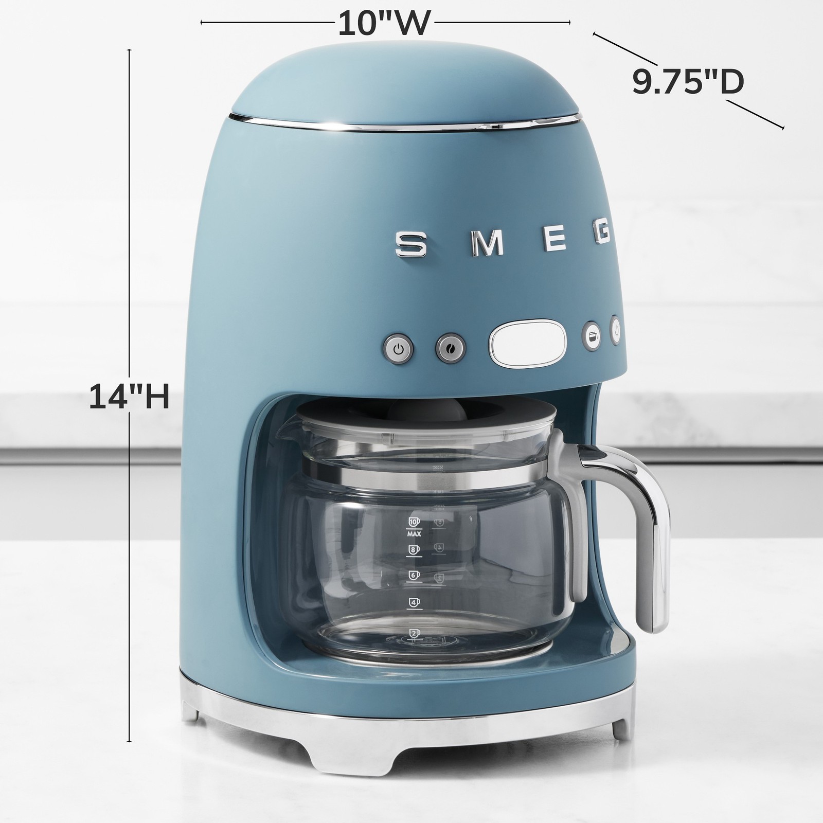 SMEG Drip Coffee Maker, 10-Cup SMEG Drip Coffee Maker, 10-Cup