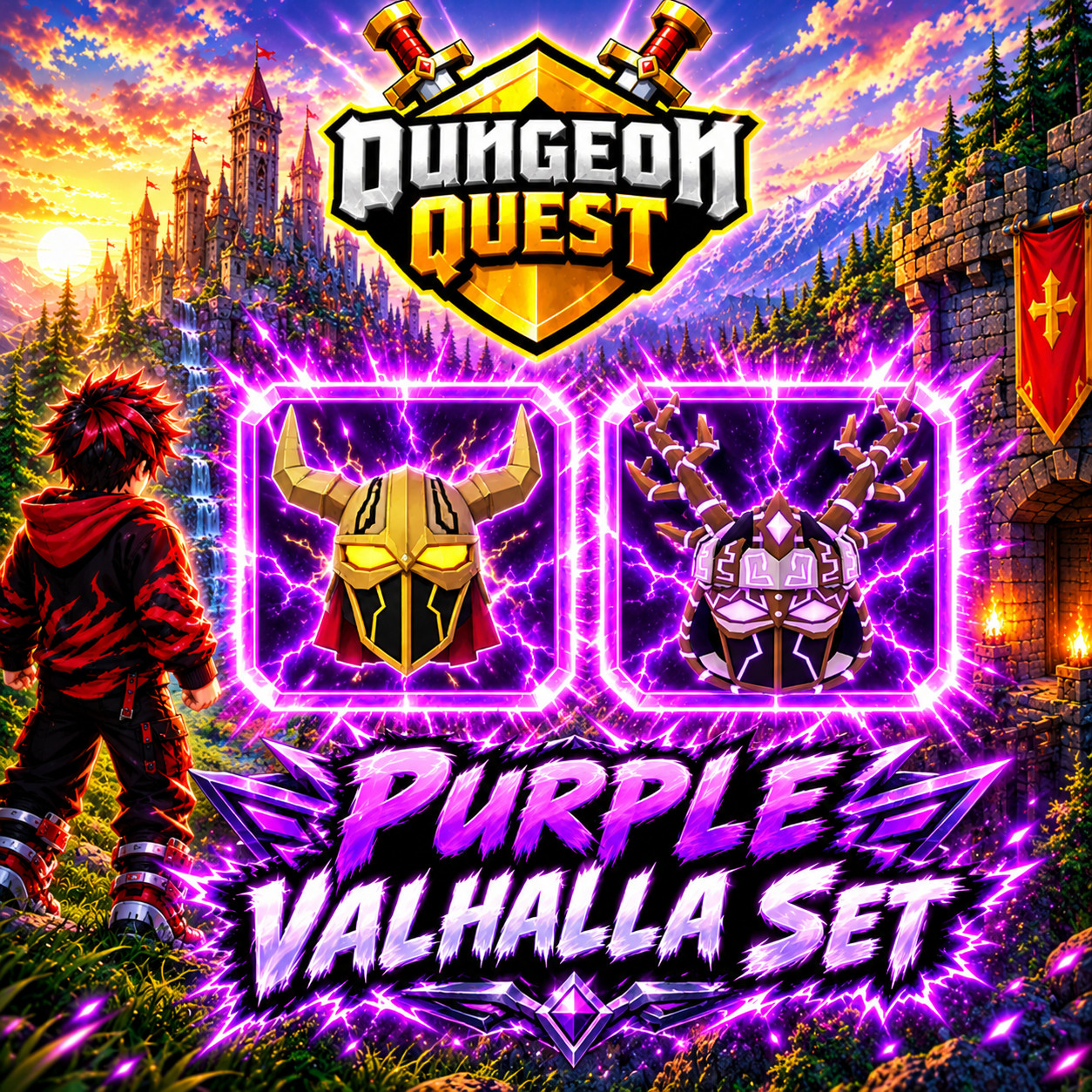 Purple Vahalla Set | DUNGEON QUEST REBORN | 💸 CHEAPEST 💸 Purple Vahalla Set | DUNGEON QUEST REBORN | 💸 CHEAPEST 💸