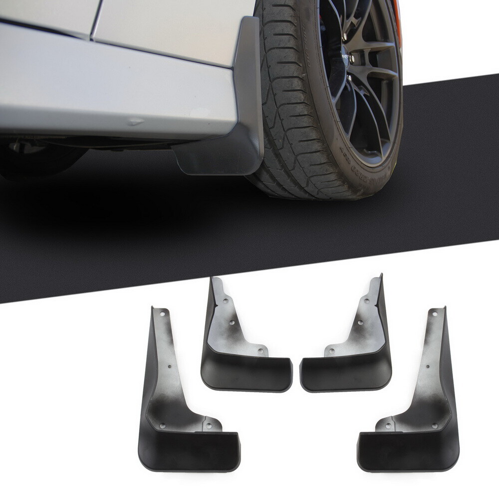 4Pcs Car Black Mud Flaps Mudguard Fender cover Trim For Dodge Charger GT/RT/SCAT