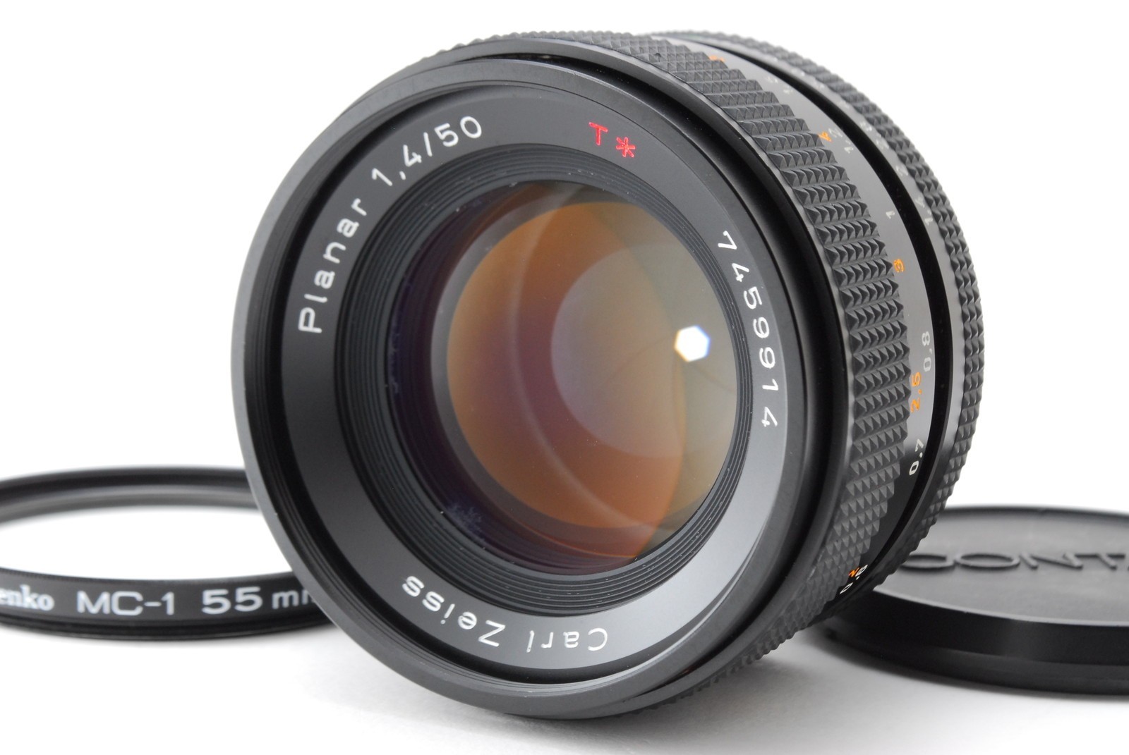[NEAR MINT] CONTAX Carl Zeiss Planar T* 50mm F/1.4 MMJ C/Y Mount MF Lens JAPAN