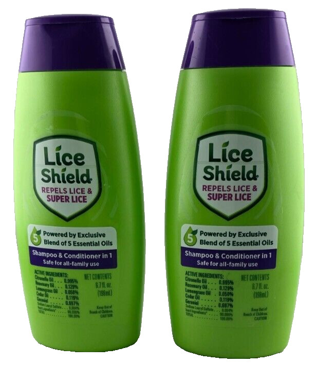 Lice Shield Repels Lice and Super Lice Shampoo & Conditioner in 1, 6.7oz (2pc) Lice Shield Repels Lice and Super Lice Shampoo & Conditioner in 1, 6.7oz (2pc)