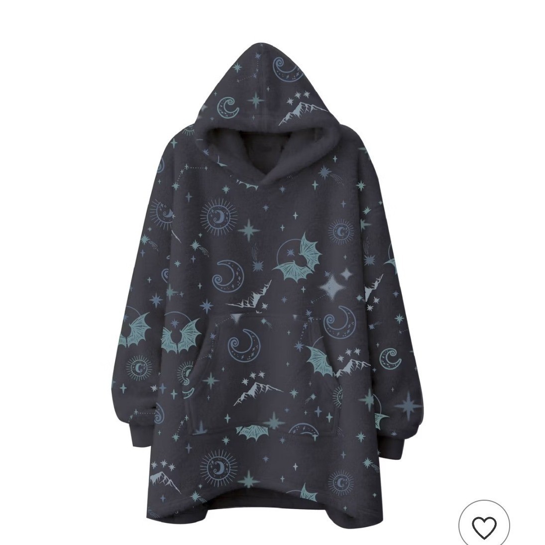 Target X ACOTAR Oversized Hooded Blanket Snuggie Night Court Celestial Grey