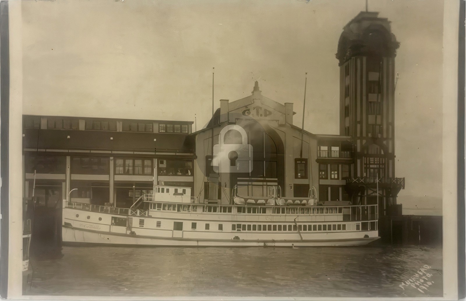 Grand Trunk Pacific Dock Seattle Washington WA RPPC Photo Postcard COPY Grand Trunk Pacific Dock Seattle Washington WA RPPC Photo Postcard COPY