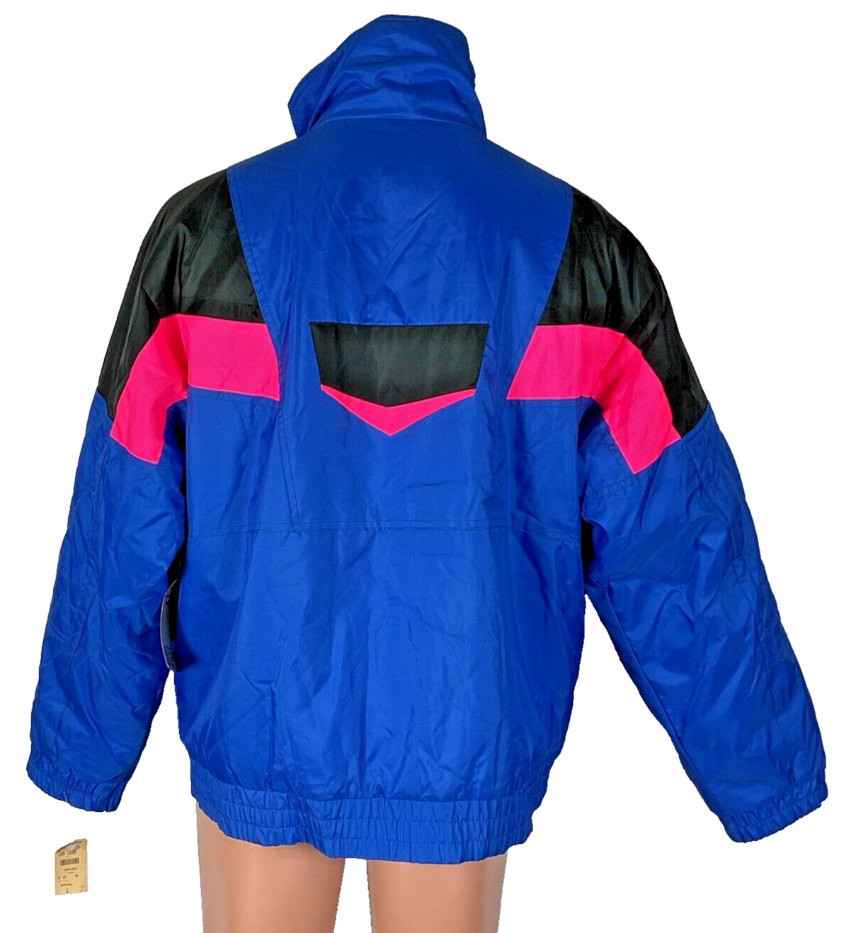VTG 80s NWT NEW Ossi Jacket Ski Puffer Coat Neon All Over Mens L Colorblock VTG 80s NWT NEW Ossi Jacket Ski Puffer Coat Neon All Over Mens L Colorblock