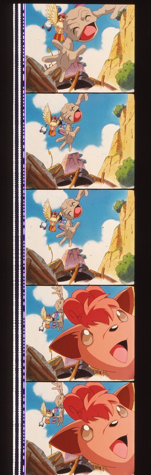 Pokemon Pikachu\'s Vacation 35mm Film Cell strip very Rare var_a