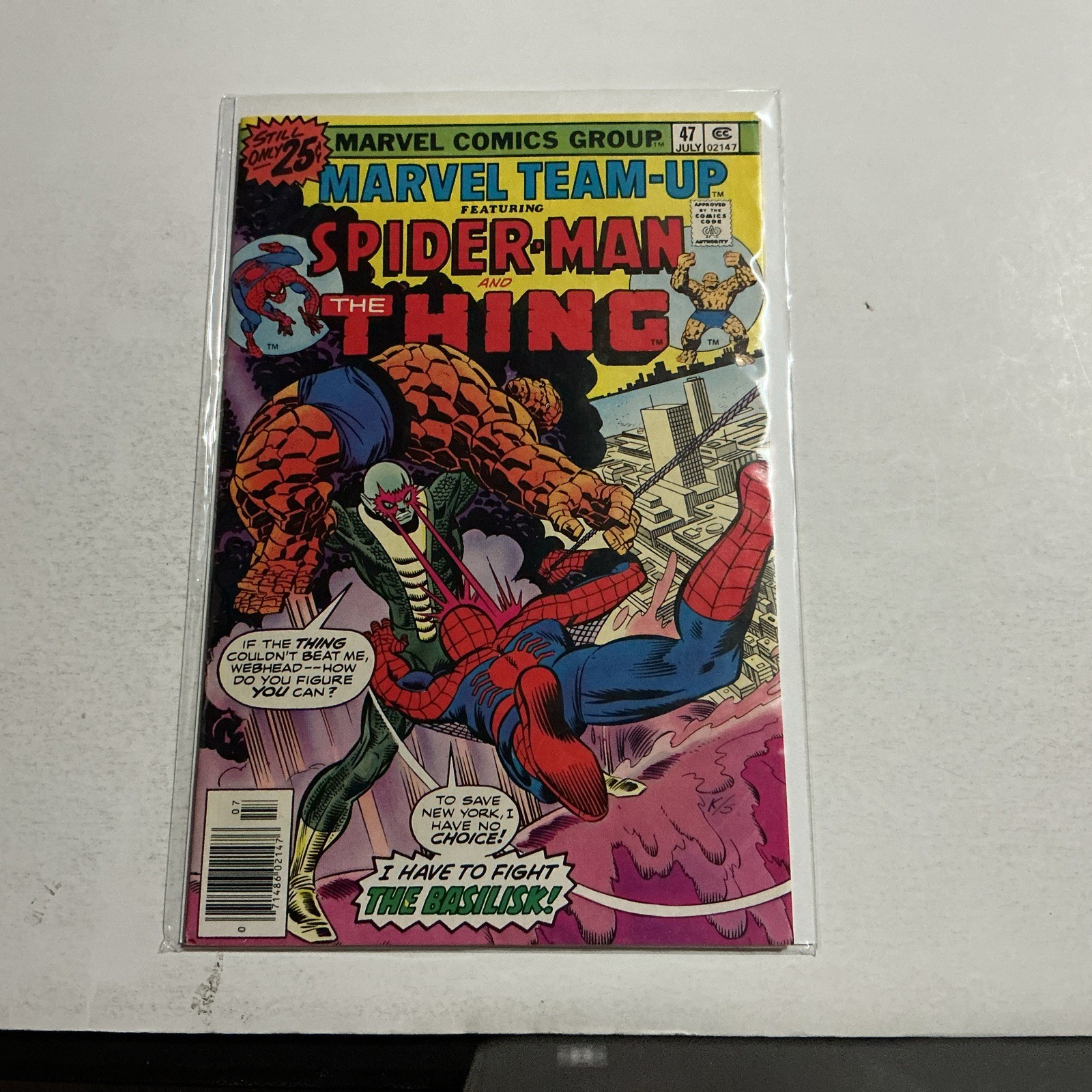 Vintage July 1976 Marvel Comics “Spider-Man and The Thing” Vintage July 1976 Marvel Comics “Spider-Man and The Thing”