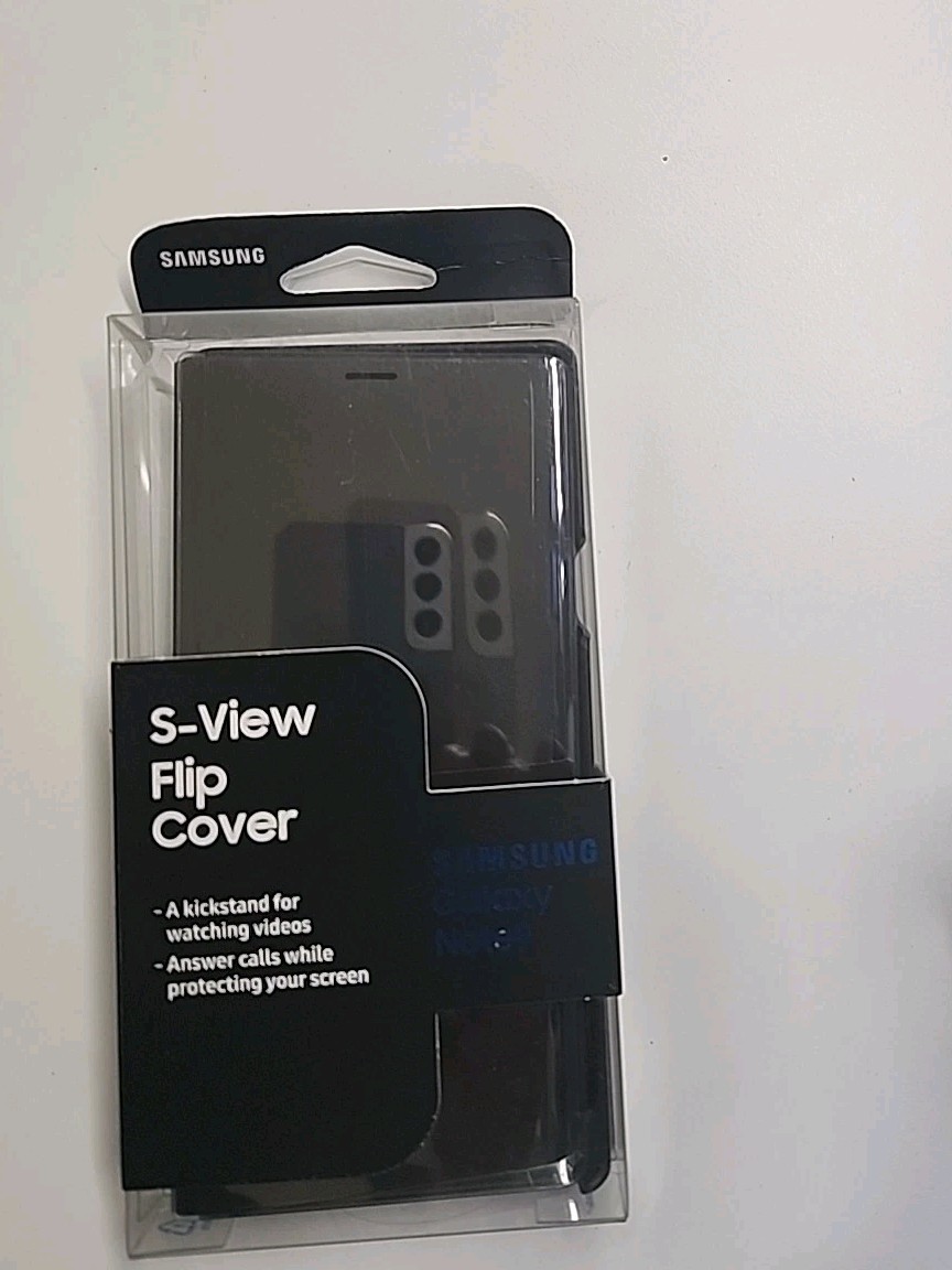 Pre owned Authentic SAMSUNG Galaxy Note 9 Case S-View Flip Cover w/ Kickstand