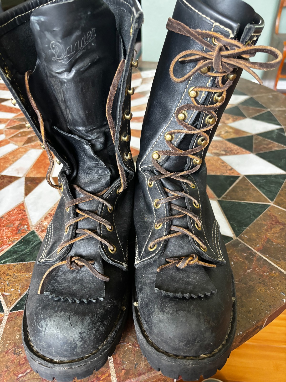 Danner Wildland Fire Logger Boots Size Mens 8W Vibram USA