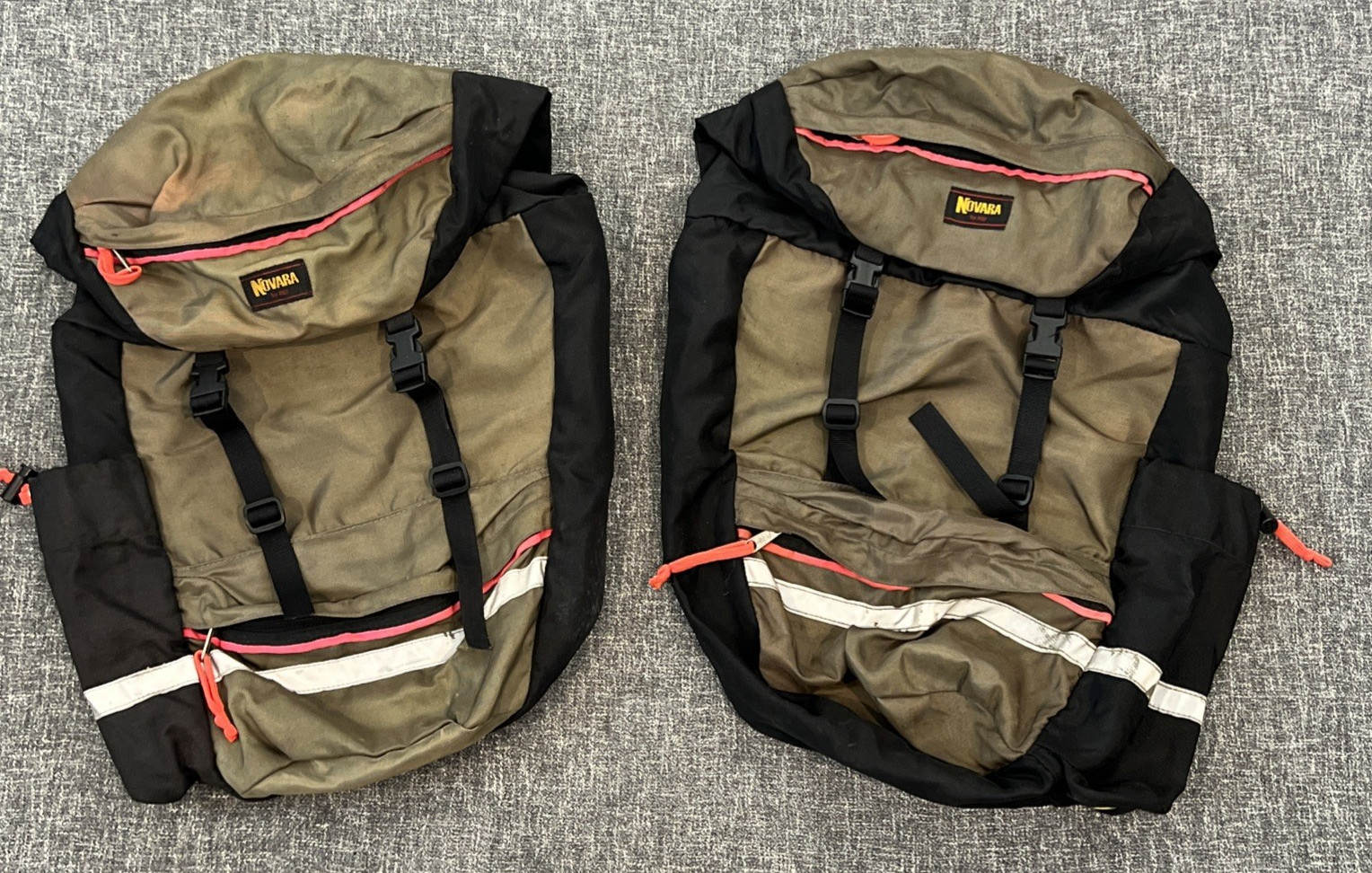 Vintage Set Of REI Novara Bicycle Pannier Bags Cycling Biking Reflective Gear Vintage Set Of REI Novara Bicycle Pannier Bags Cycling Biking Reflective Gear