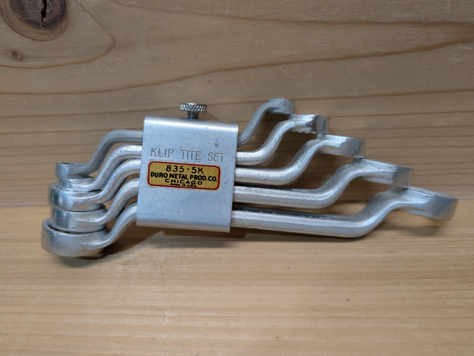 NOS Duro Metal Indestro Klip Tite Set 835-5K 5 Piece Wrench Set Offset Box End NOS Duro Metal Indestro Klip Tite Set 835-5K 5 Piece Wrench Set Offset Box End