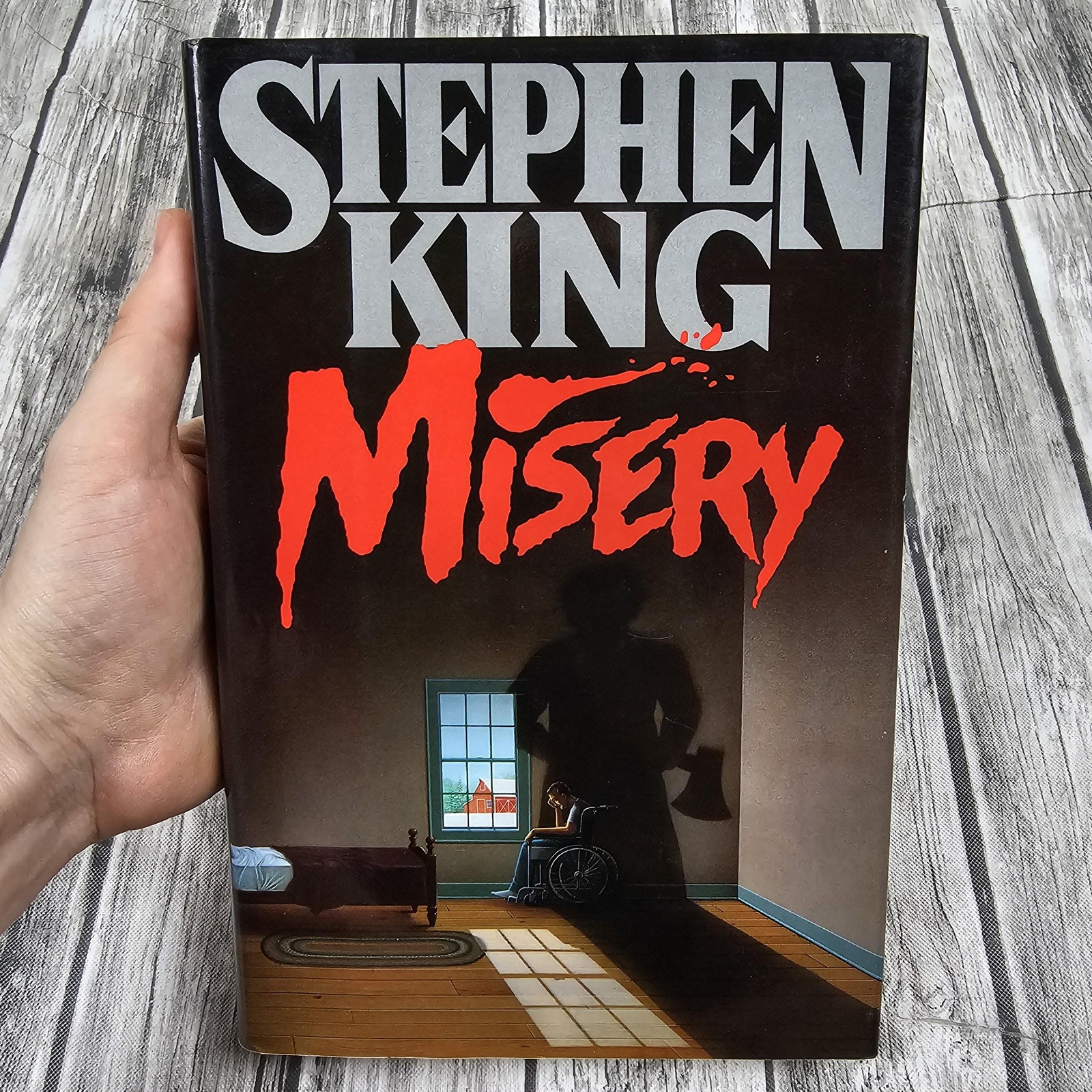 Vintage Misery Stephen King Viking Black $18.95 HC DJ Horror Novel USA 1987