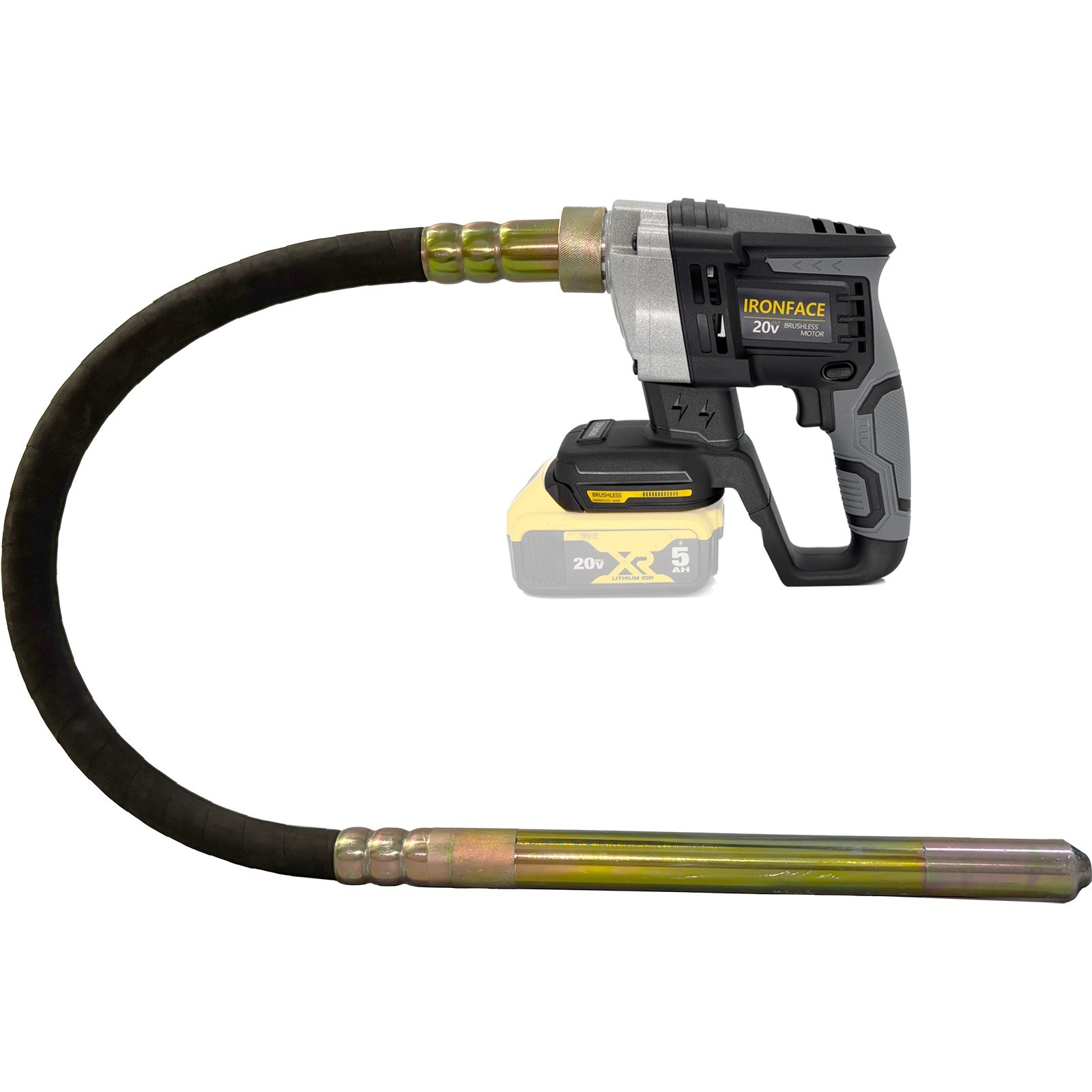20V Cordless Concrete Vibrating Tool Compatible with Dewalt 18V 20V Batteries