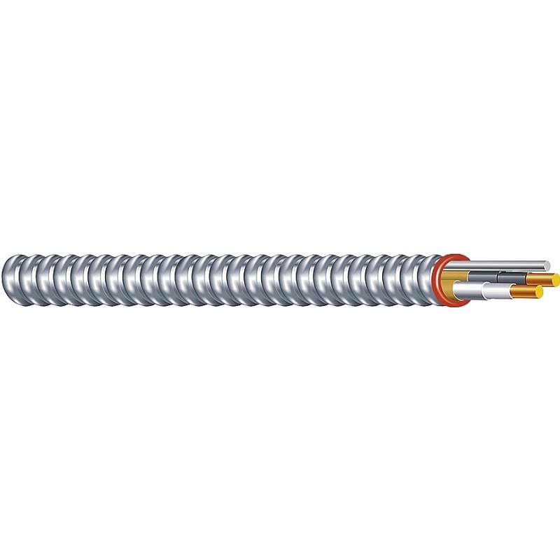 Southwire Duraclad 55274923 Armored Cable, 12 AWG Cable, 2-Conductor, 100 ft L,