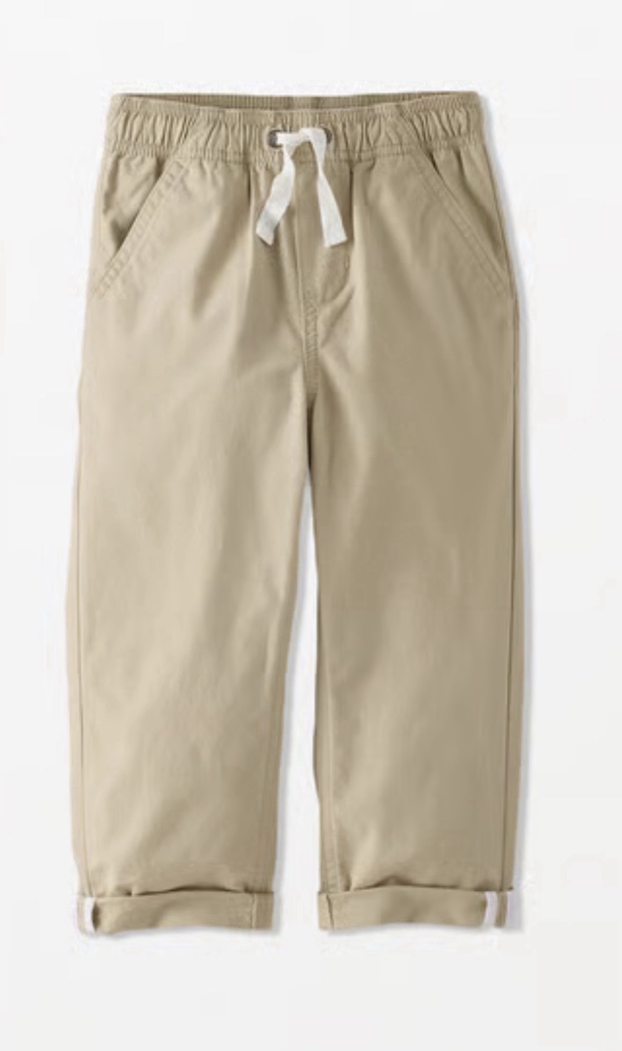 Hanna Andersson Canvas Pull-On Pants Kaki Size 6 - 7 120 Mm Hanna Andersson Canvas Pull-On Pants Kaki Size 6 - 7 120 Mm