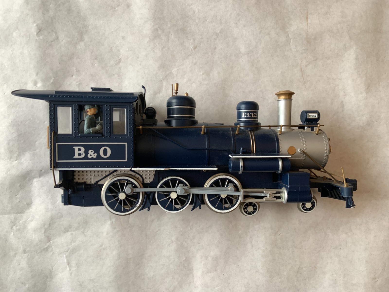 BACHMANN G SCALE BIG HAULERS BALTIMORE OHIO ROYAL BLUE STEAM LOCOMOTIVE W/TENDER BACHMANN G SCALE BIG HAULERS BALTIMORE OHIO ROYAL BLUE STEAM LOCOMOTIVE W/TENDER