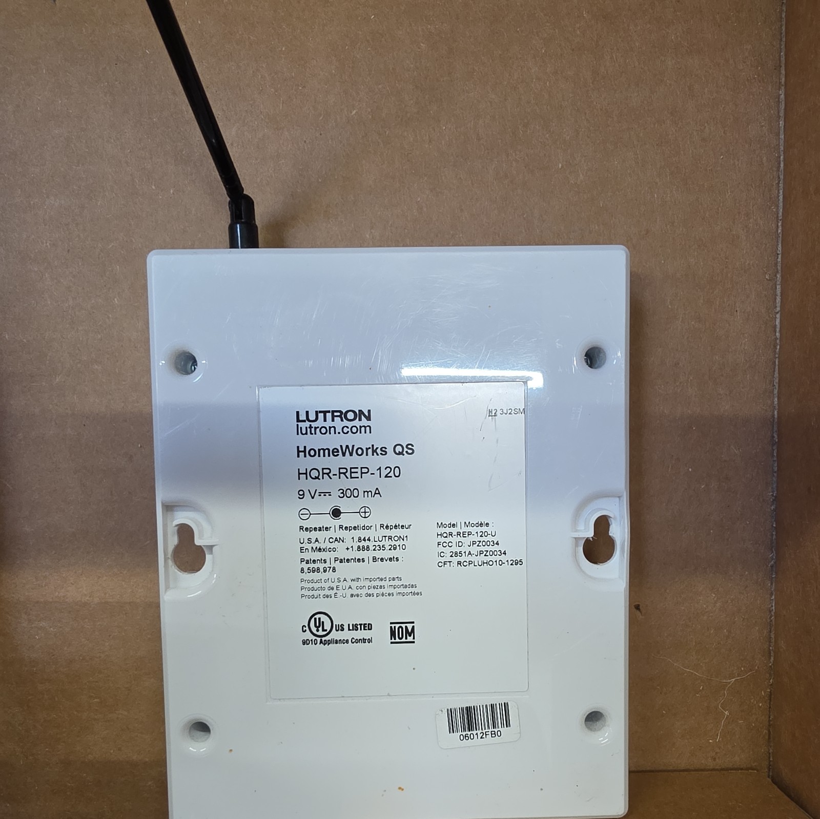 Lutron HomeWorks QS Hybrid Repeaters Repeater HQR-REP-120 White 9V Lutron HomeWorks QS Hybrid Repeaters Repeater HQR-REP-120 White 9V