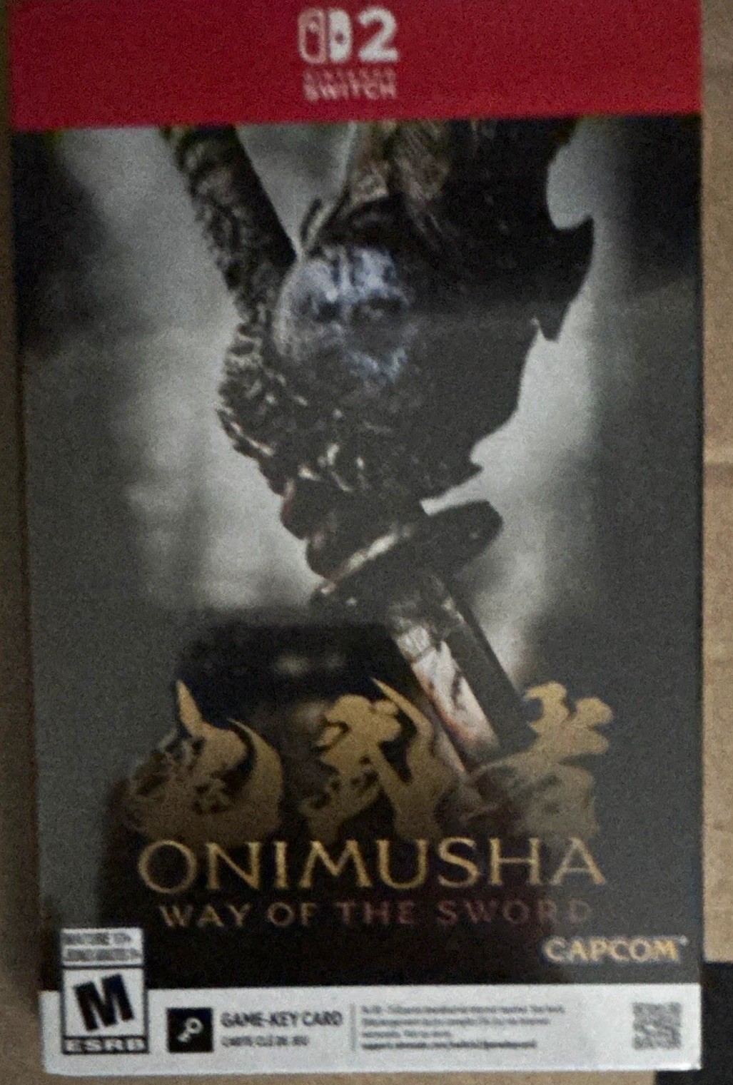 Capcom Onimusha: Way of the Sword Game-Key Card Nintendo Switch 2 STEELBOOK Capcom Onimusha: Way of the Sword Game-Key Card Nintendo Switch 2 STEELBOOK