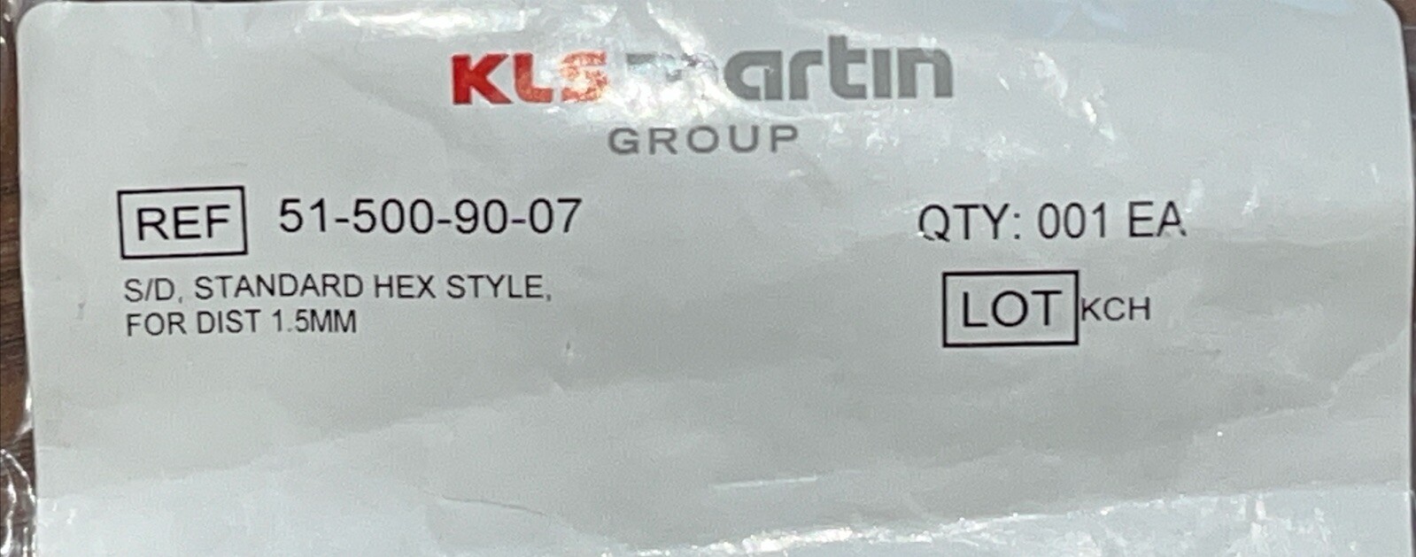 KLS Martin 51-500-90-07 Patient Screwdriver Hex Style Brand New Sealed Pack W1 KLS Martin 51-500-90-07 Patient Screwdriver Hex Style Brand New Sealed Pack W1