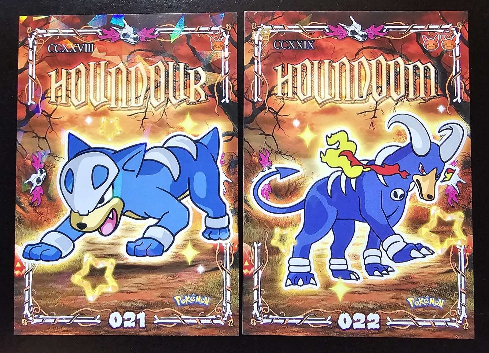 HOUNDOUR X HOUNDOOM SHINY LOT - POKEMON PRISMA HALLOWEEN CCG HOLO 2026 HOUNDOUR X HOUNDOOM SHINY LOT - POKEMON PRISMA HALLOWEEN CCG HOLO 2026