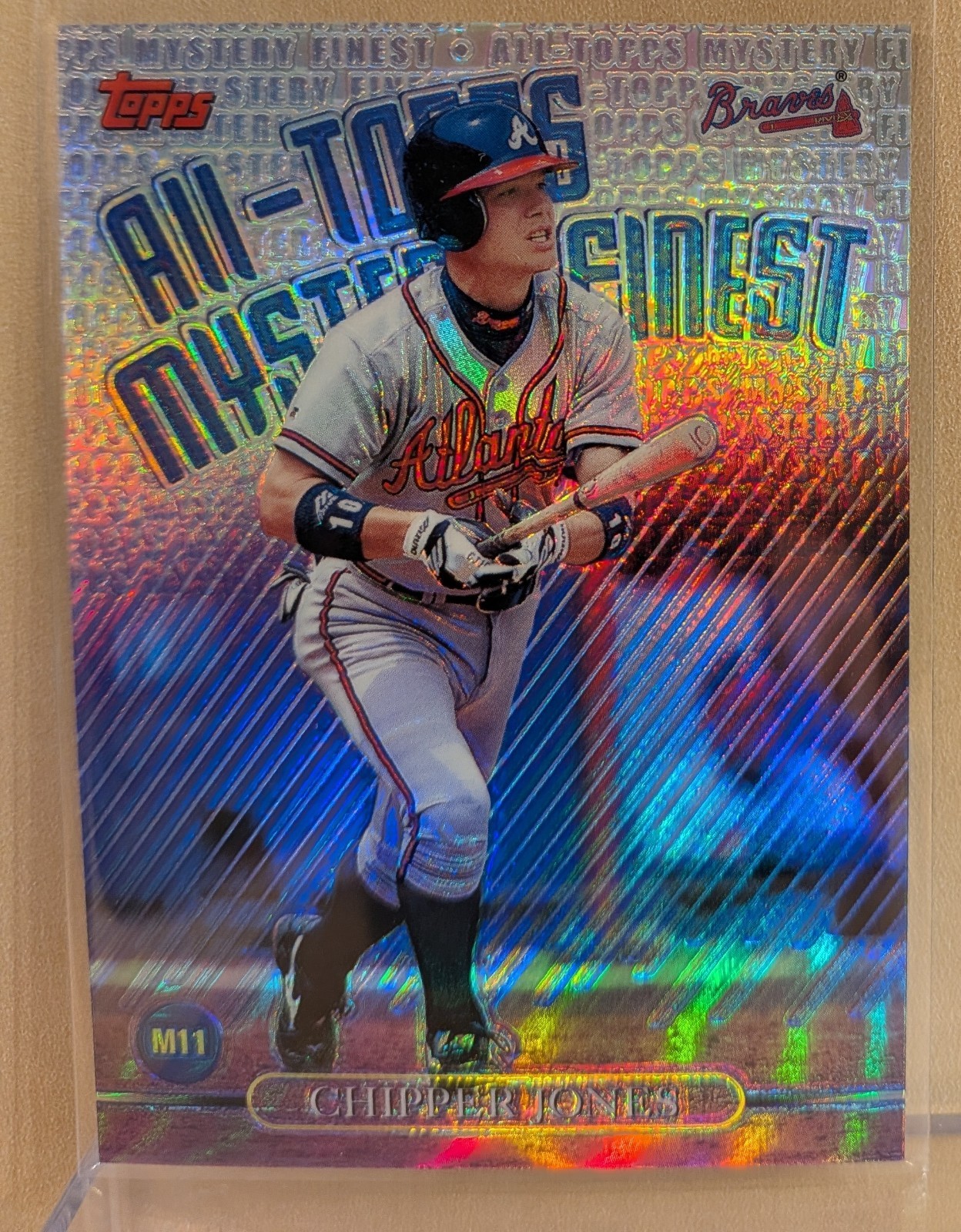 1999 Topps MYSTERY FINEST REFRACTOR 11 Chipper Jones Braves RARE PARALLEL INSERT 1999 Topps MYSTERY FINEST REFRACTOR 11 Chipper Jones Braves RARE PARALLEL INSERT