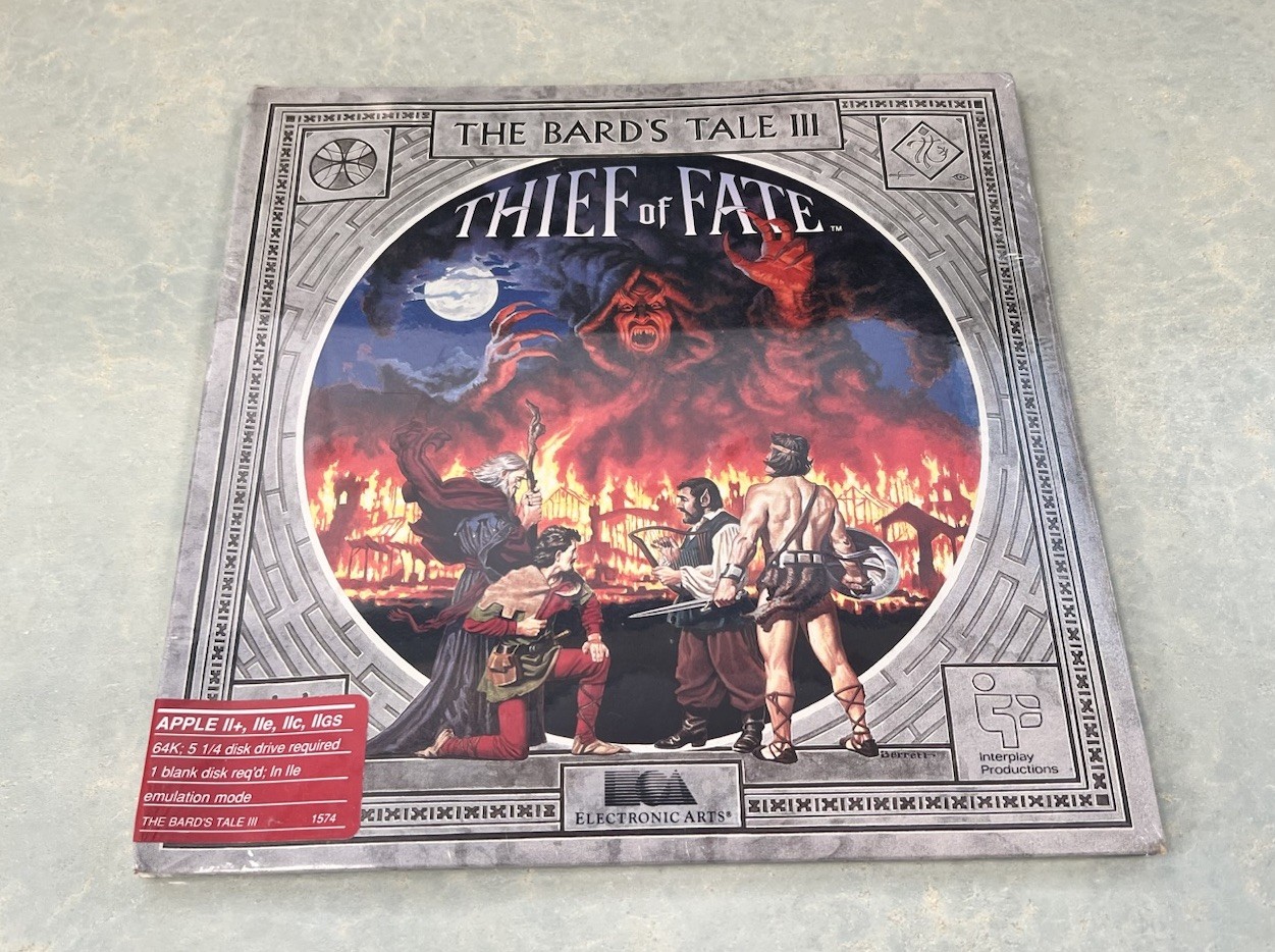 Bard\'s Tale III: The Thief of Fate (Apple, 1988) Vintage Pc Game Sealed New Bard\'s Tale III: The Thief of Fate (Apple, 1988) Vintage Pc Game Sealed New