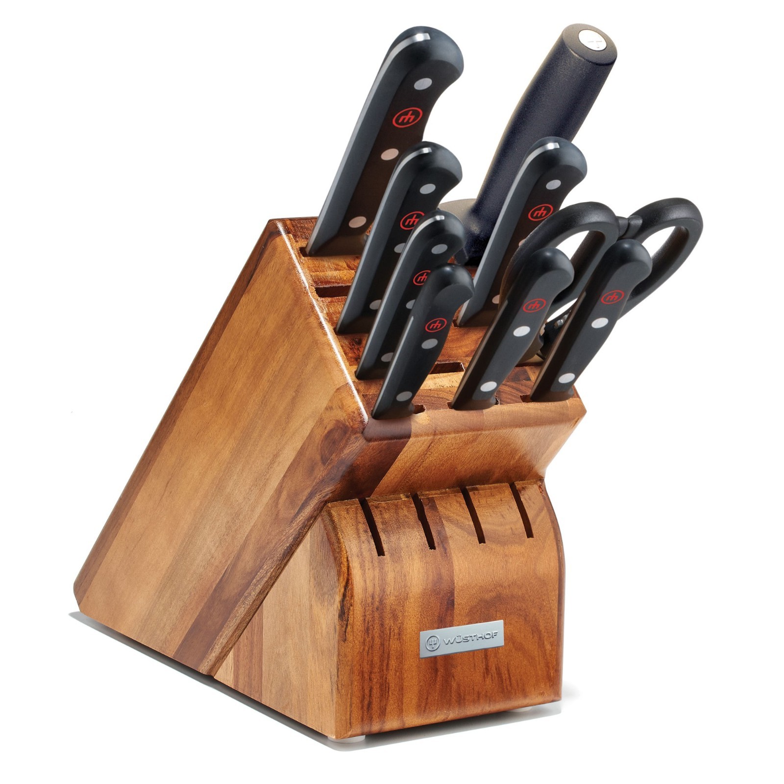 Wusthof Gourmet 10 Piece Knife Block Set Acacia Brand New Sealed Wusthof Gourmet 10 Piece Knife Block Set Acacia Brand New Sealed