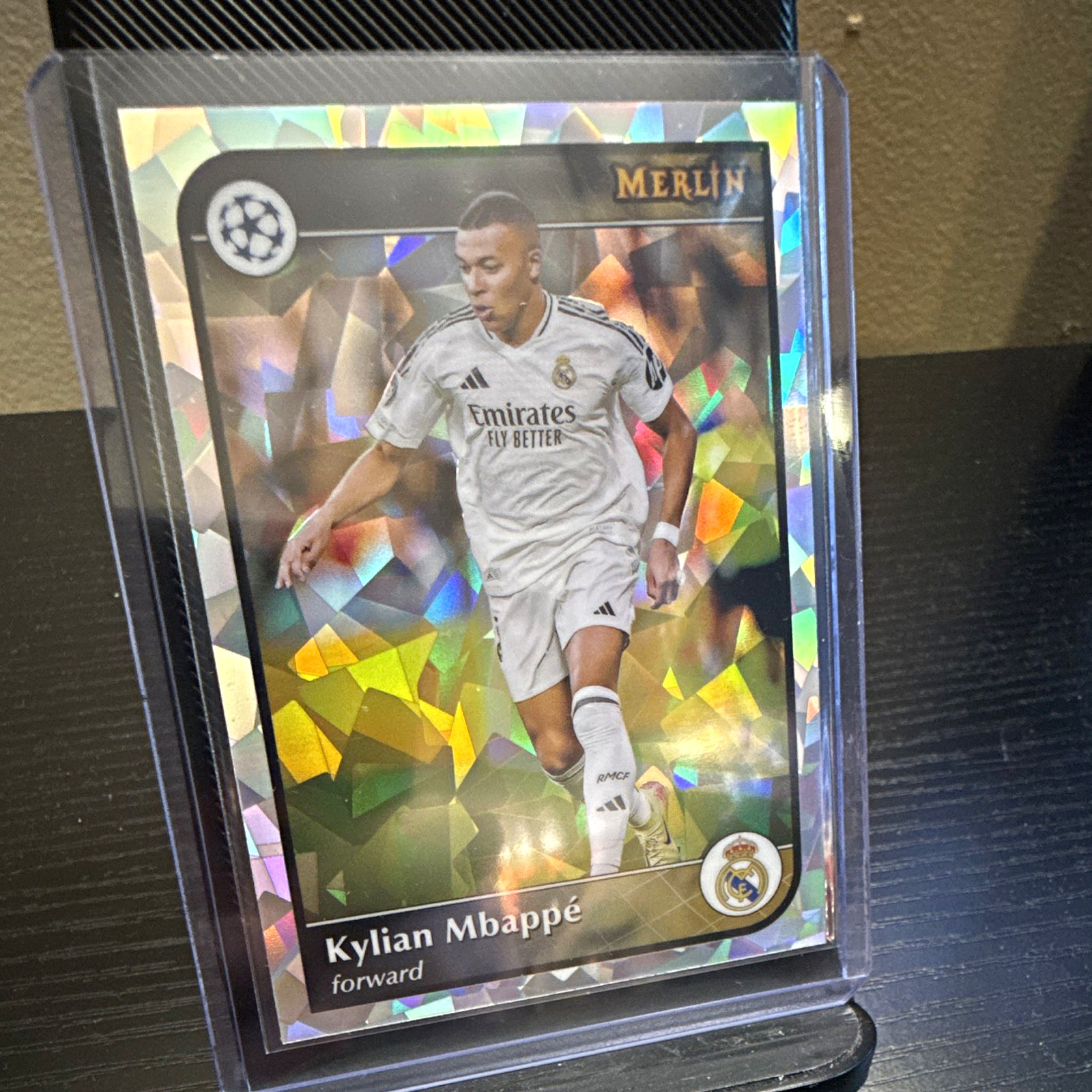Topps Merlin 2024-25 Kylian Mbappé Real Madrid #9 Silver Cracked Ice