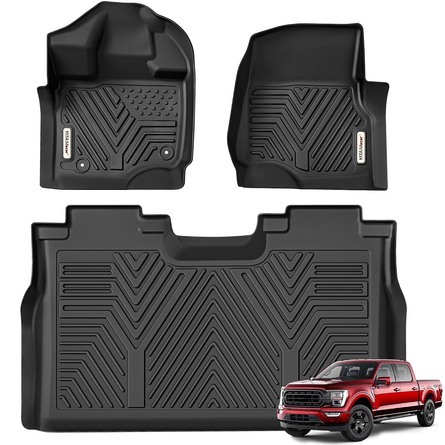 YITAMOTOR Floor Mats Fit for Ford F-150 2015-2026 & F150 Lightning 2022-2026 Sup