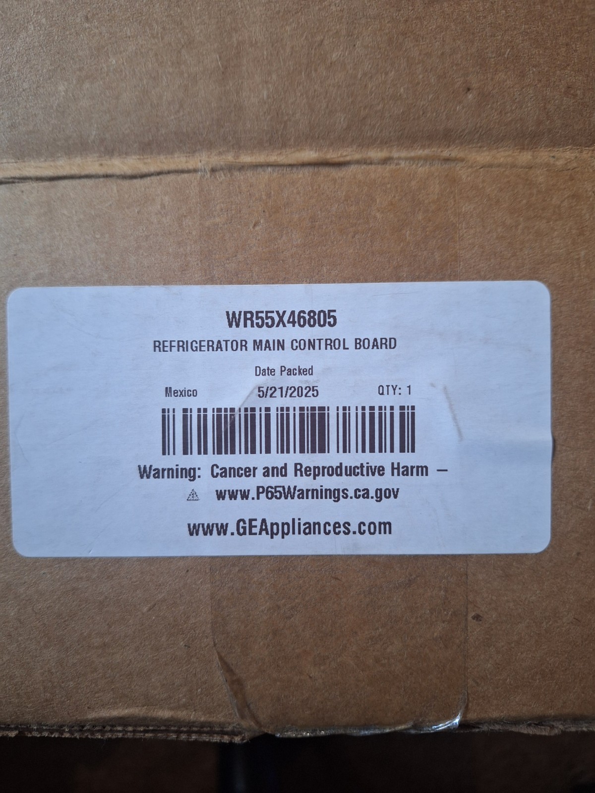 GE Refrigerator Main Control Board WR55X46805 OEM GE Refrigerator Main Control Board WR55X46805 OEM