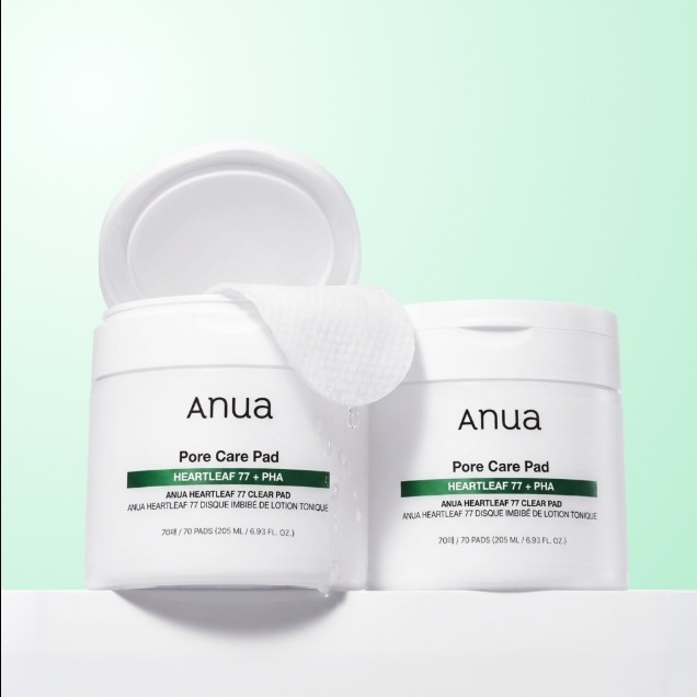 ANUA Heartleaf 77 Clear Pad 70 Pads Korean K-Beauty Toner Pad Made in Korea