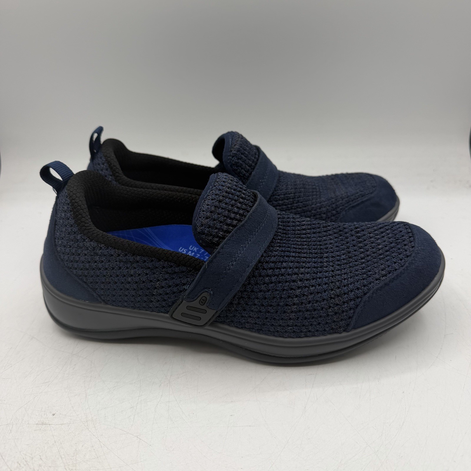 Orthofeet Quincy Shoes Womens Sz 9 B Navy Blue Orthopedic Slip On Sneakers 823 Orthofeet Quincy Shoes Womens Sz 9 B Navy Blue Orthopedic Slip On Sneakers 823