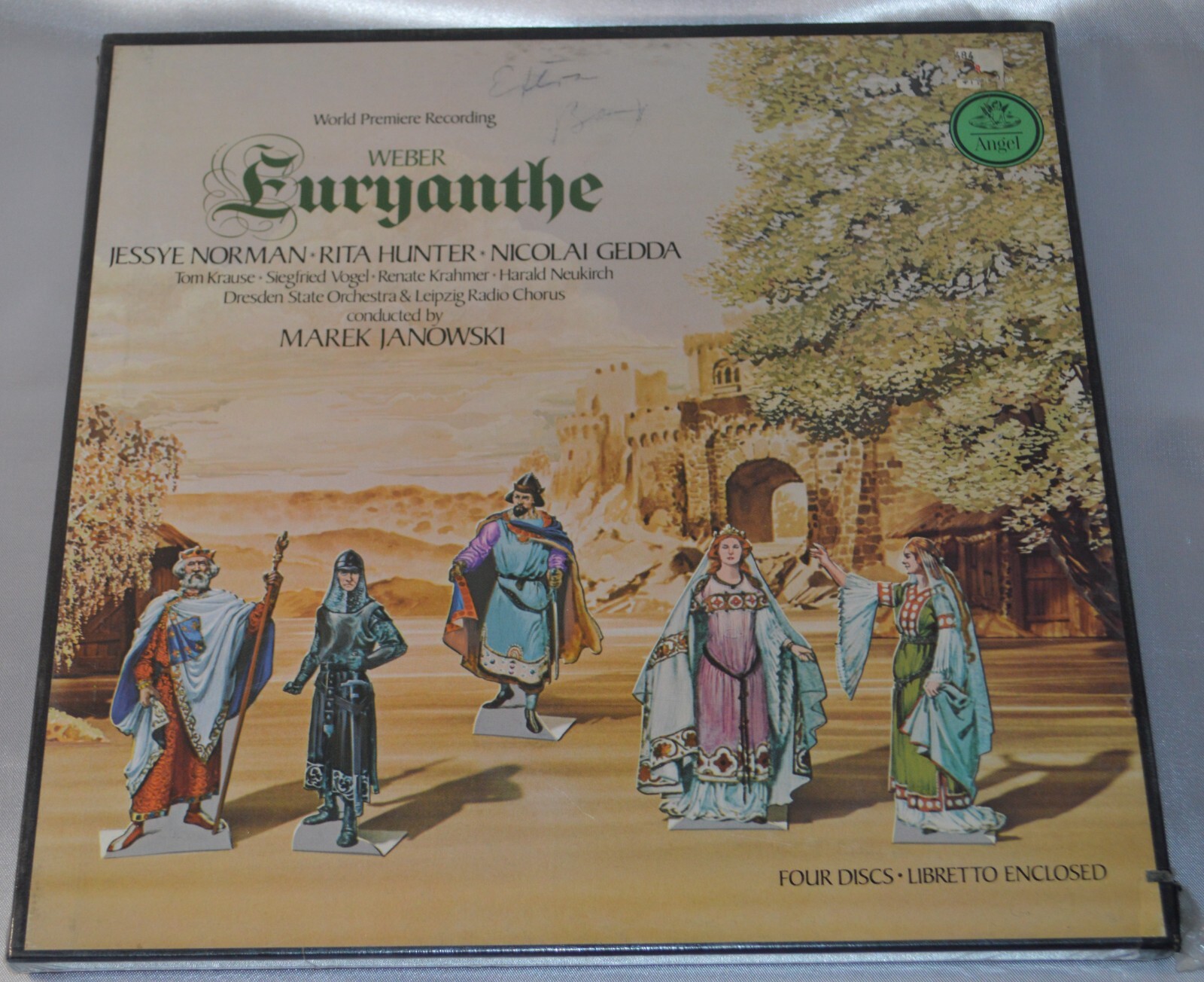 WEBER-EURYANTHE--4 ALBUM BOX SET WITH 19 PAGE BOOKLET Factory Sealed Cut Out WEBER-EURYANTHE--4 ALBUM BOX SET WITH 19 PAGE BOOKLET Factory Sealed Cut Out