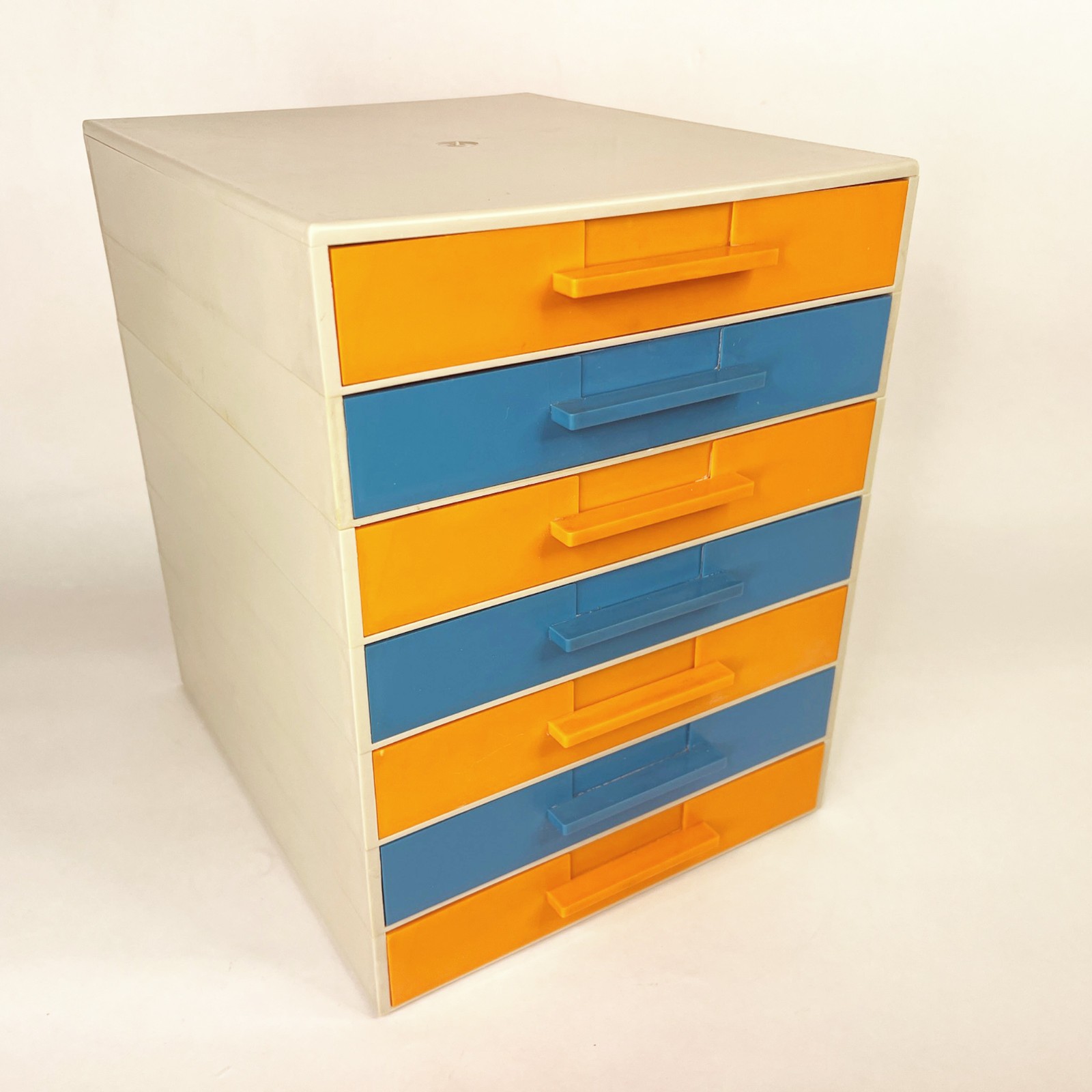Vintage MCM 1970’s Space Age Modular Stacking Plastic Desk Organizers
